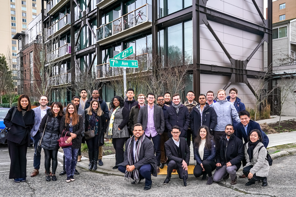 Group picture of students in Seattle