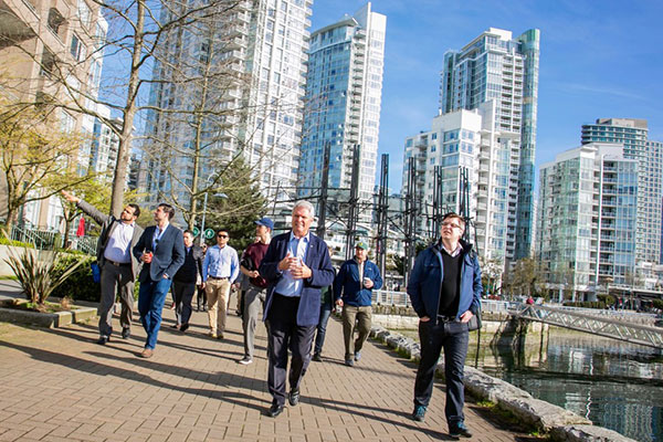 Students and faculty in Vancouver 