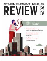 Image of the cover page of the 2025 Real Estate Review
